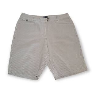 Golf America Womens Gray Striped Shorts - Size 6P